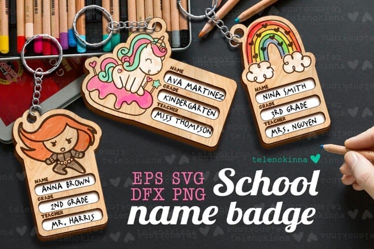 Back-to-School Name Badge Craft Kits Bring Smiles at Watson Public Library